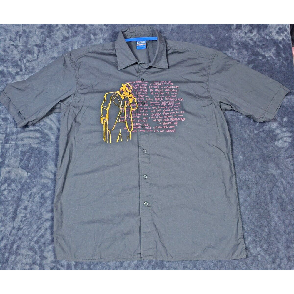 Vintage Badboy XL Buttondown Notorious B.I.G. Biggy Smalls Juicy Lyrics